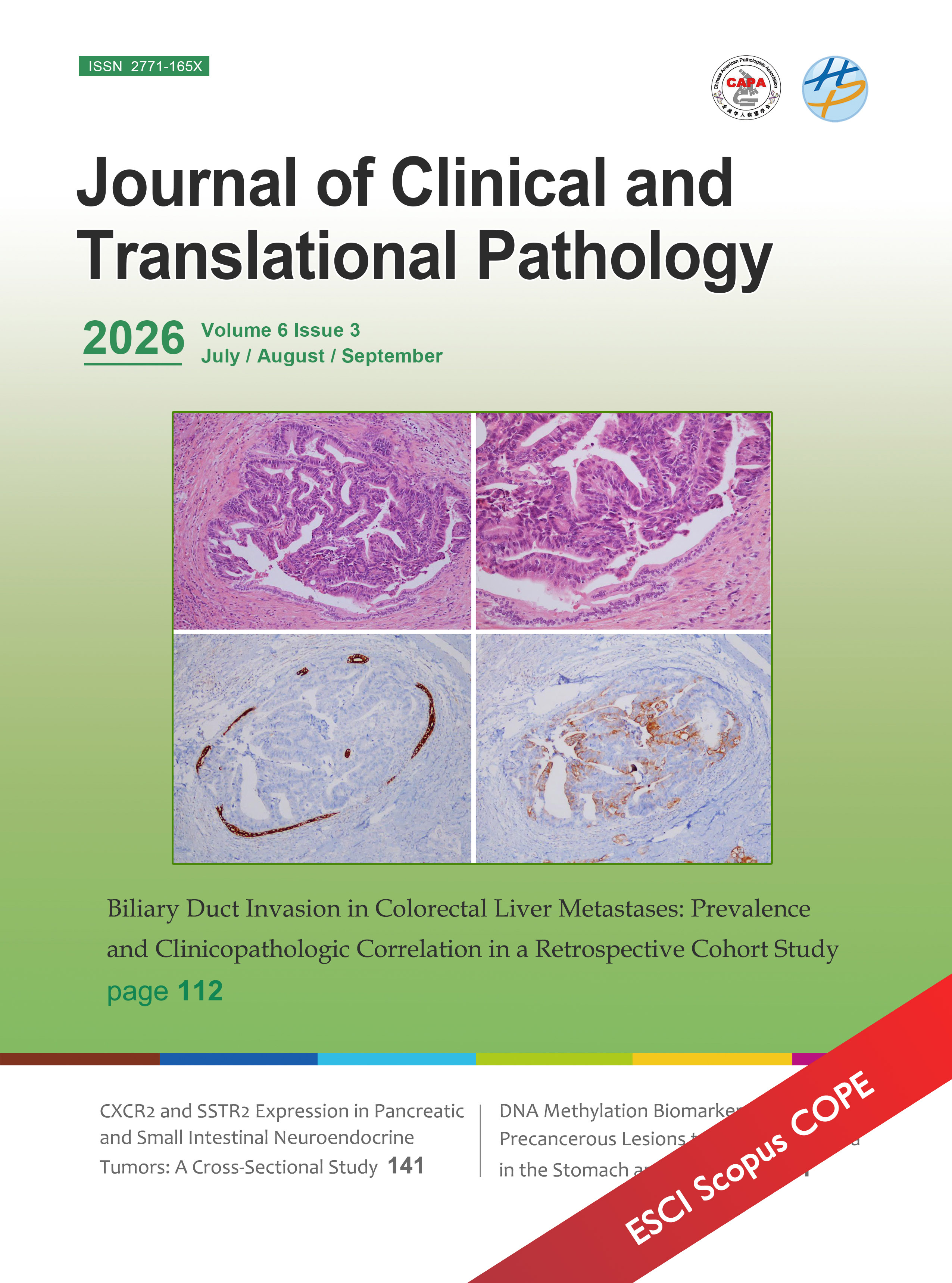 Journal of Clinical and Translational Pathology cover